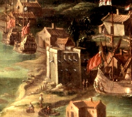 Ships and Fort on the Island of Barbados